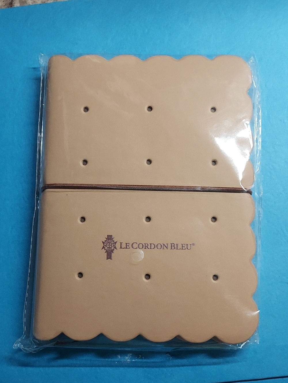 Le Cordon Bleu Tan Biscuit-Shaped Notebook